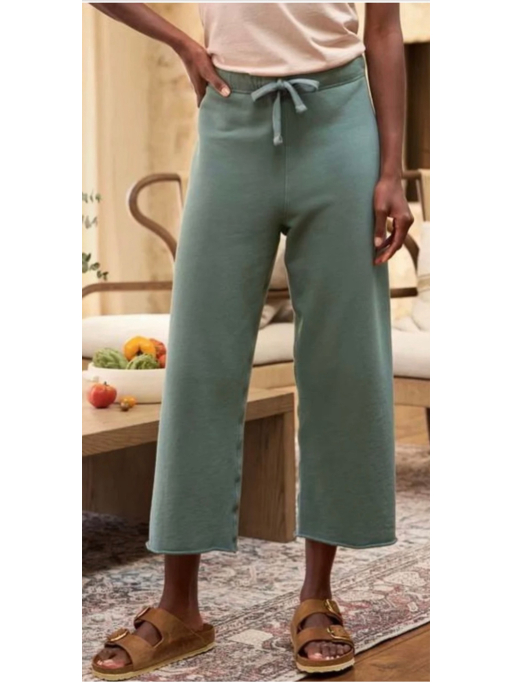 Frank & Eileen Wide Leg Catherine Rosemary Green Pants Size XS New